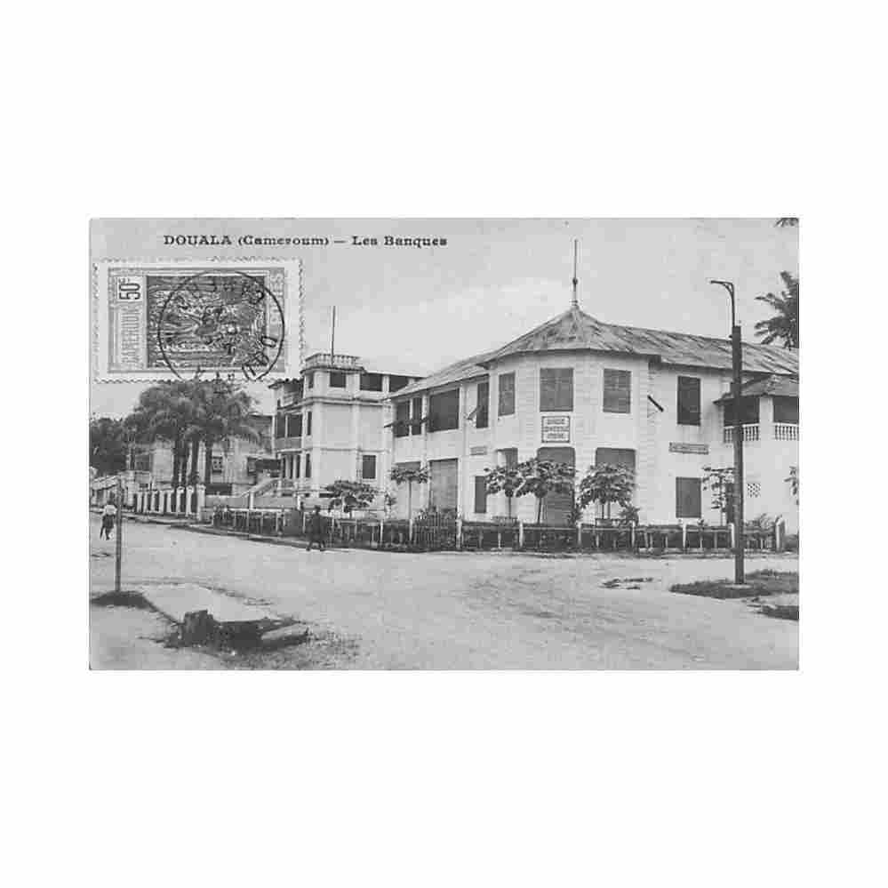 cameroon douala banks african commercial bank cameroun douala les banques banque commerciale afr Vintage A4 Photo Print