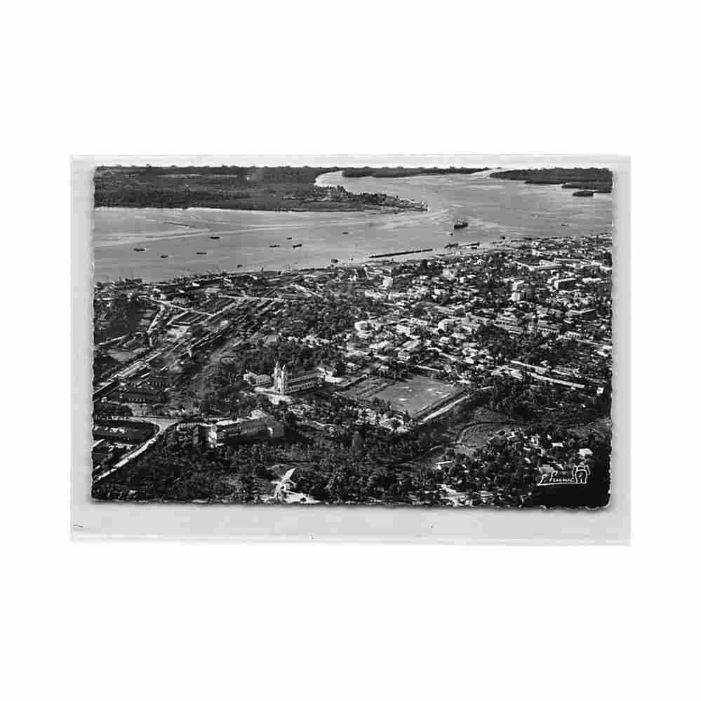 cameroon douala general aerial view g prunet 2 cameroun douala vue generale aerienne ed g prunet 2 Vintage A4 Photo Print