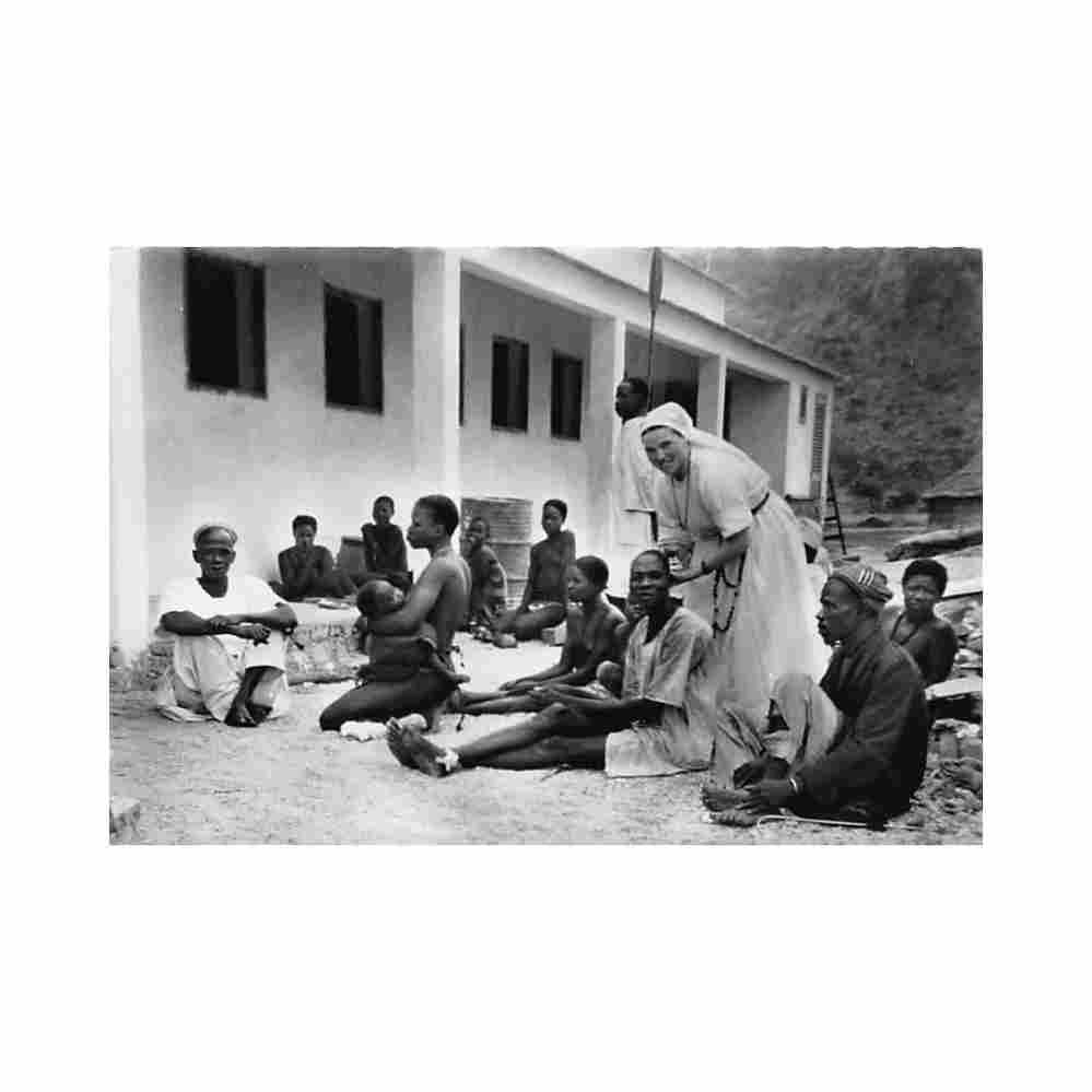 cameroon lam the dispensary filles du saint esprit de saint brie Vintage A4 Photo Print
