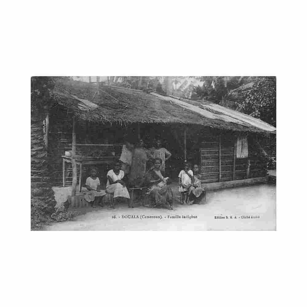 cameroun douala famille indigene ed sea 26 Vintage A4 Photo Print