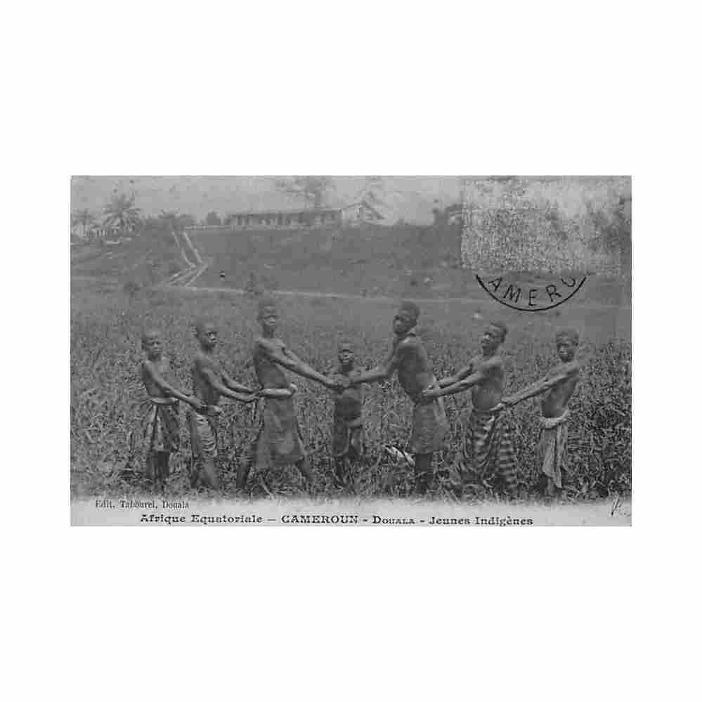cameroun douala jeunes indigenes ed tabourel Vintage A4 Photo Print