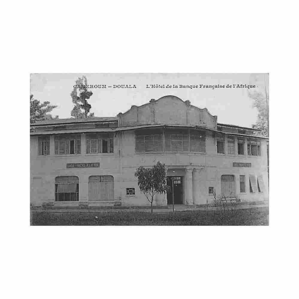 cameroun douala l hotel de la banque francaise de l afrique ed ets tabourel Vintage A4 Photo Print