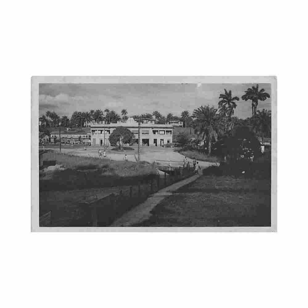 cameroun douala la gare ed goethe 3041 Vintage A4 Photo Print