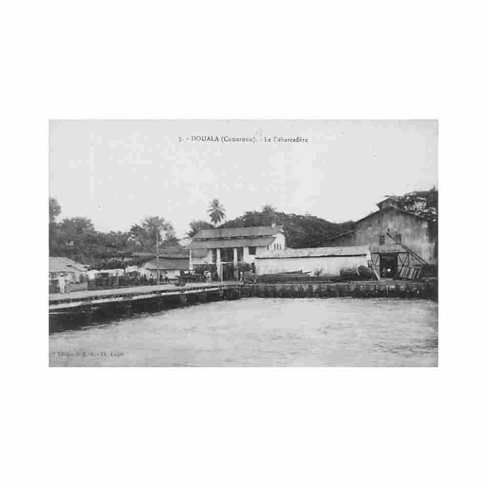 cameroun douala le debarcadere ed sea 7 Vintage A4 Photo Print