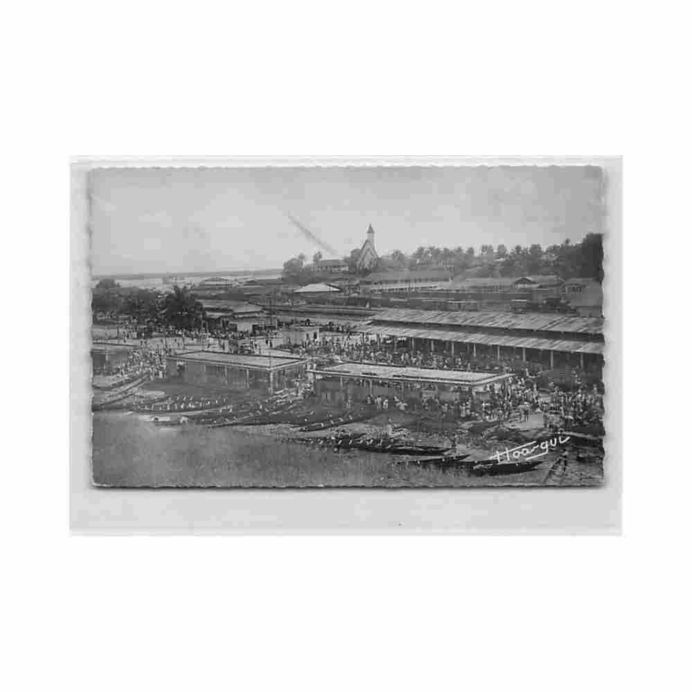 cameroun douala le marche ed r guerpillon 11 Vintage A4 Photo Print