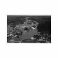 cameroun edea vue aerienne du barrage ed p brunet Vintage A4 Photo Print