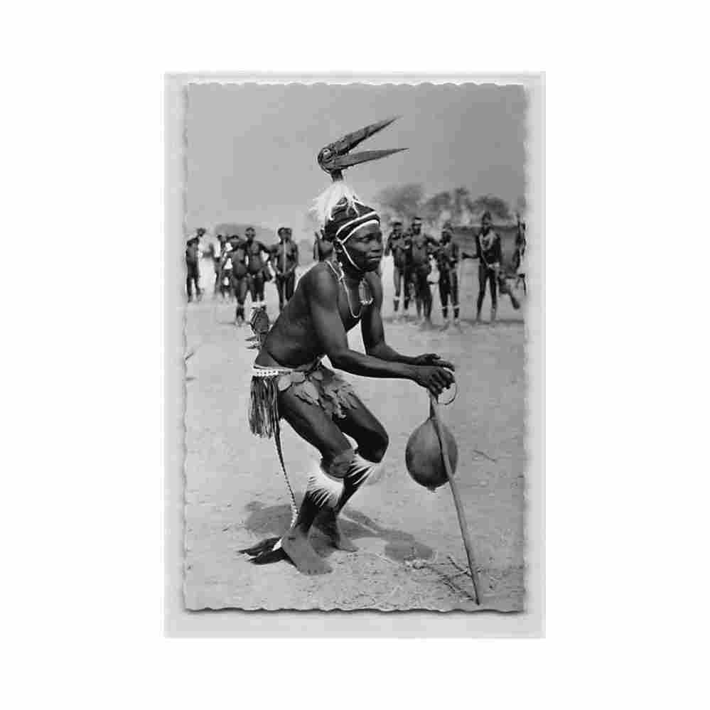 cameroun yaounde danseur ed au messager 2767 Vintage A4 Photo Print