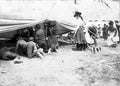camp life women Vintage world war A4 Photo Print