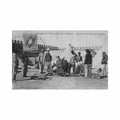 campagne du maroc mediouna distribution de vivres aux tirailleurs senegalais ed p grebert Vintage A4 Photo Print