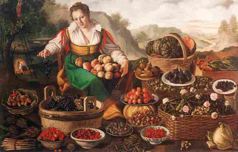 campi vincenzo fruit seller Art A4 Photo Print