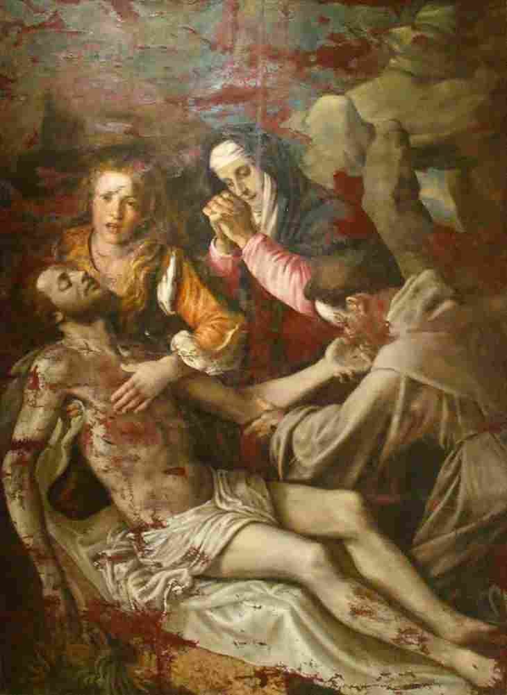 campi vincenzo lamentation over the dead christ Art A4 Photo Print