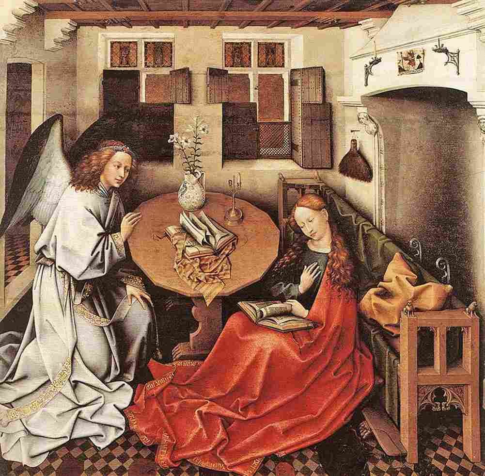 campin the annunciation Art A4 Photo Print