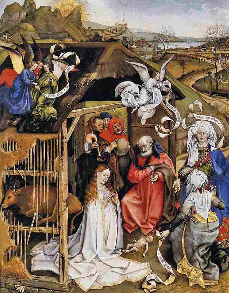 campin the nativity Art A4 Photo Print