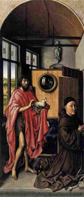 campin the werl altarpiece left wing Art A4 Photo Print