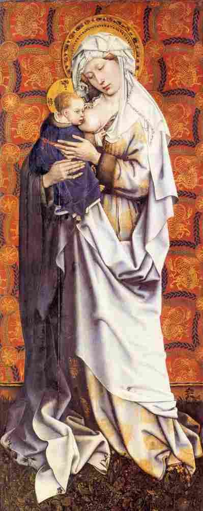 campin virgin and child Art A4 Photo Print