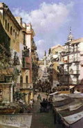 campo a busy thoroughfare palermo Art A4 Photo Print