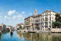campo palazzo cavalli franchetti Art A4 Photo Print