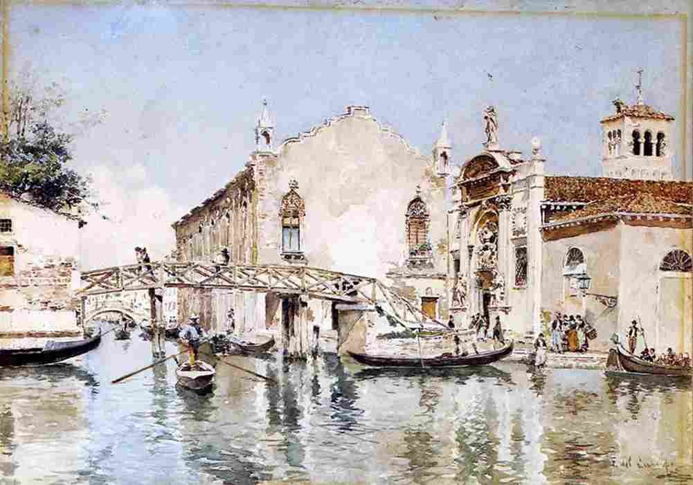 campo venetian canal Art A4 Photo Print
