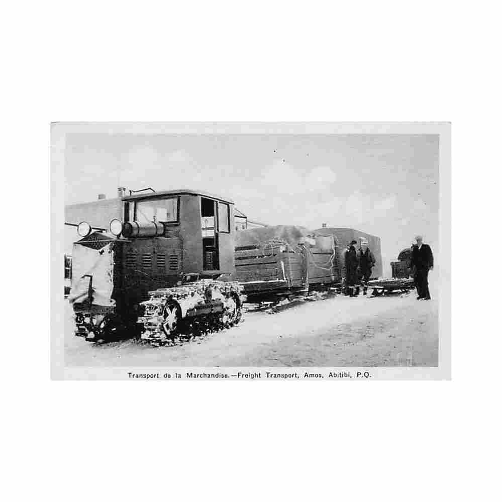 canada abitibi qc transport de la marchandises amos Vintage A4 Photo Print