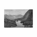 canada banff ab bow river Vintage A4 Photo Print