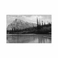 canada banff ab mount rundle Vintage A4 Photo Print