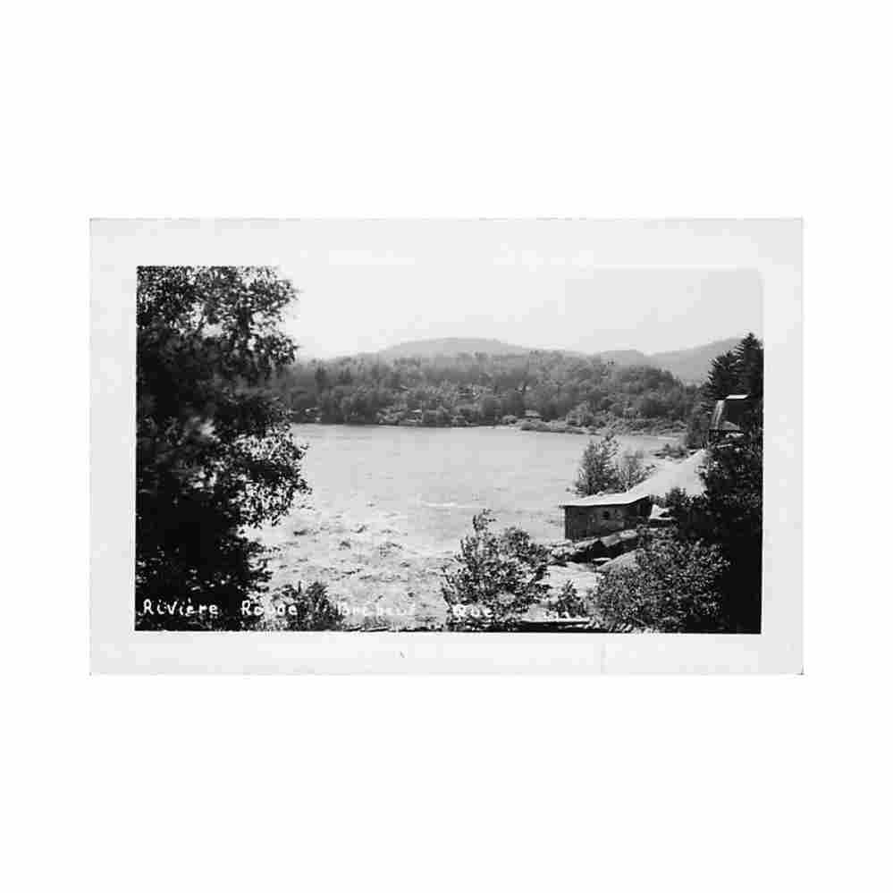 canada brebeuf qc riviere rouge carte Vintage A4 Photo Print