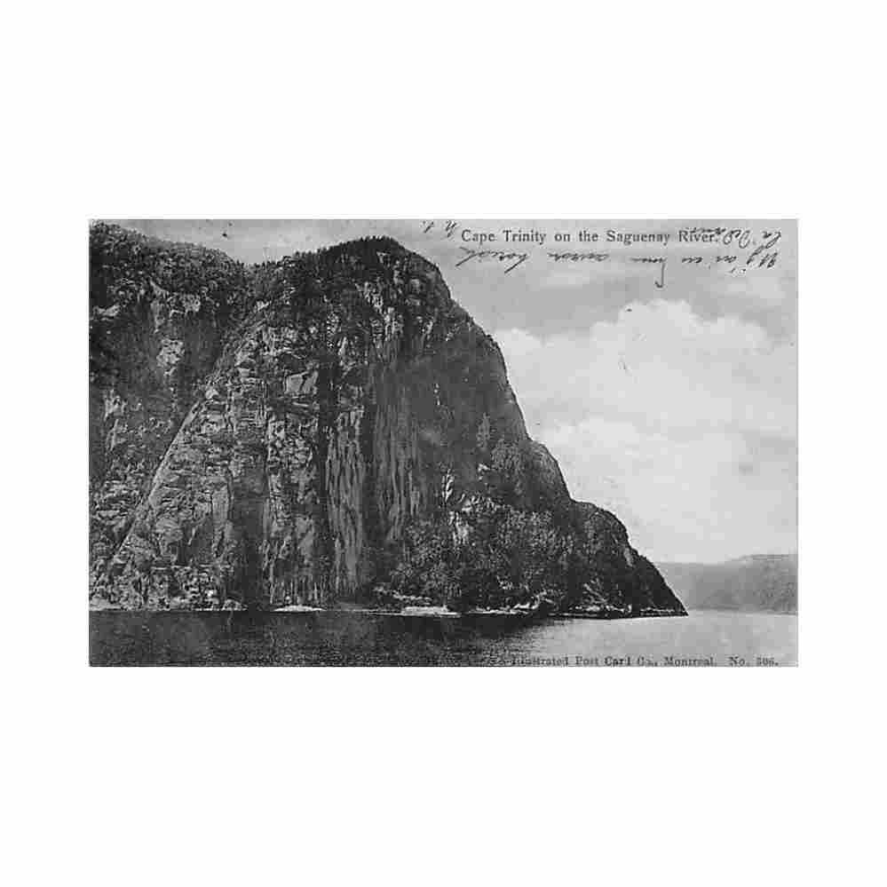 canada cape trinity qc saguenay river illustrated post card co 306 Vintage A4 Photo Print