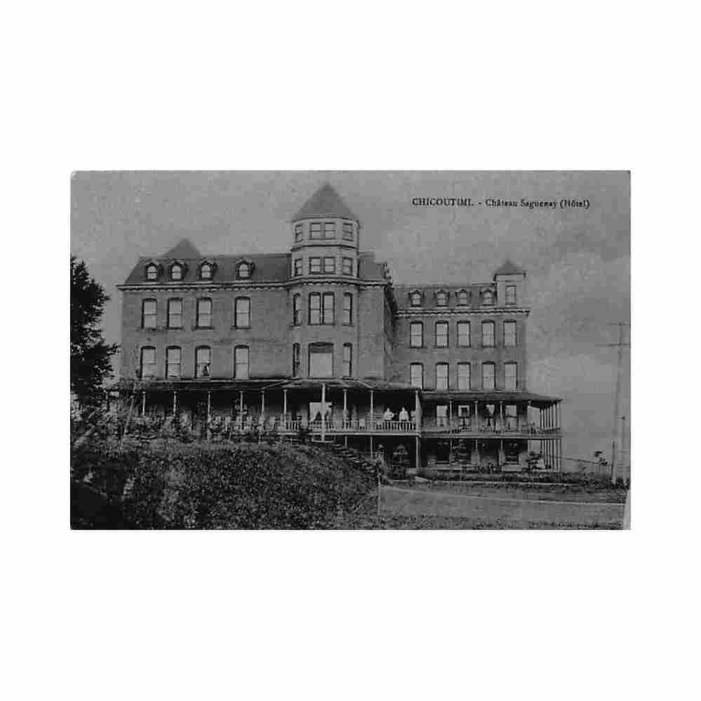 canada chicoutimi qc chateau saguenay hotel ed leon proumen Vintage A4 Photo Print