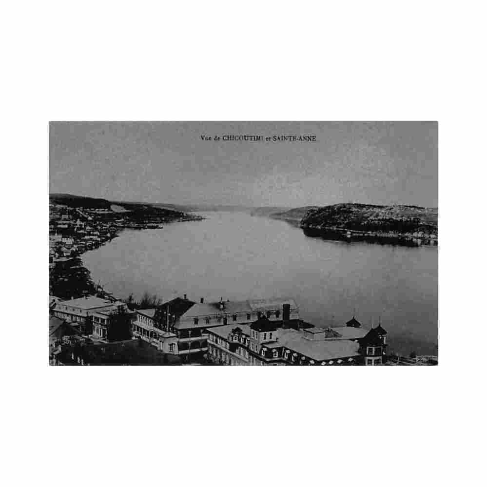 canada chicoutimi qc vue de sainte anne ed leon proumen Vintage A4 Photo Print