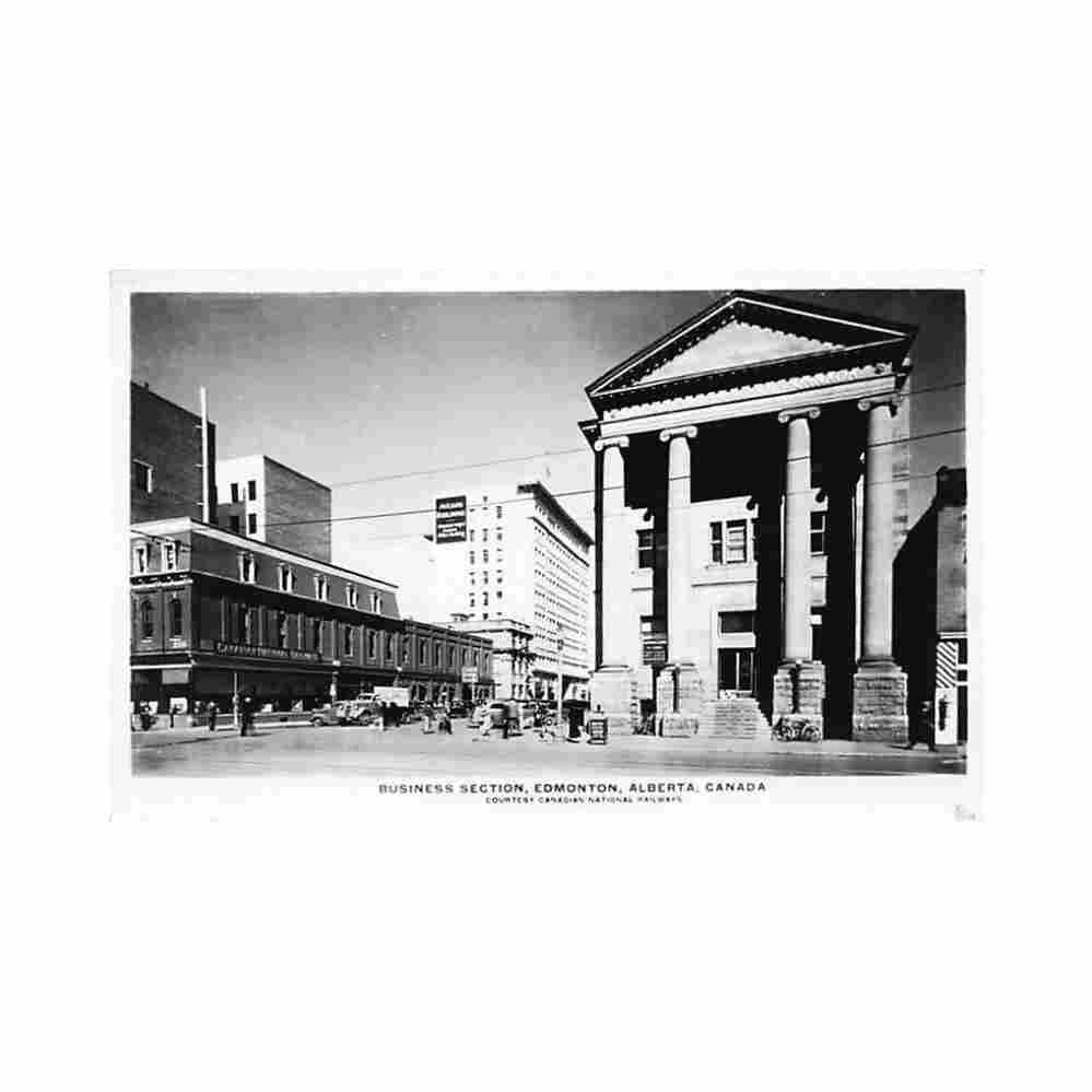 canada edmonton ab business section canadian post card co ltd Vintage A4 Photo Print