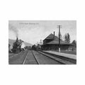 canada kamloops bc canadian pacific railway depot railroad station Vintage A4 Photo Print