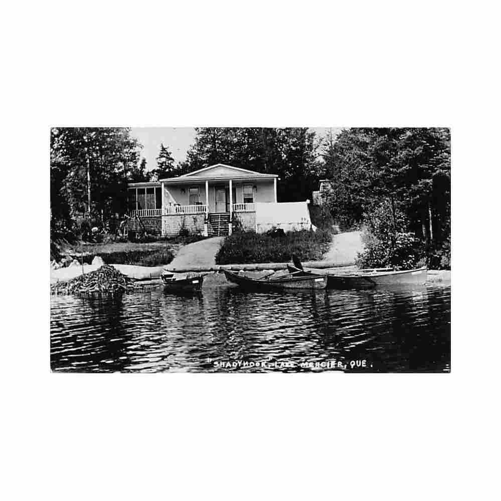 canada lake mercier qc shadyhook Vintage A4 Photo Print