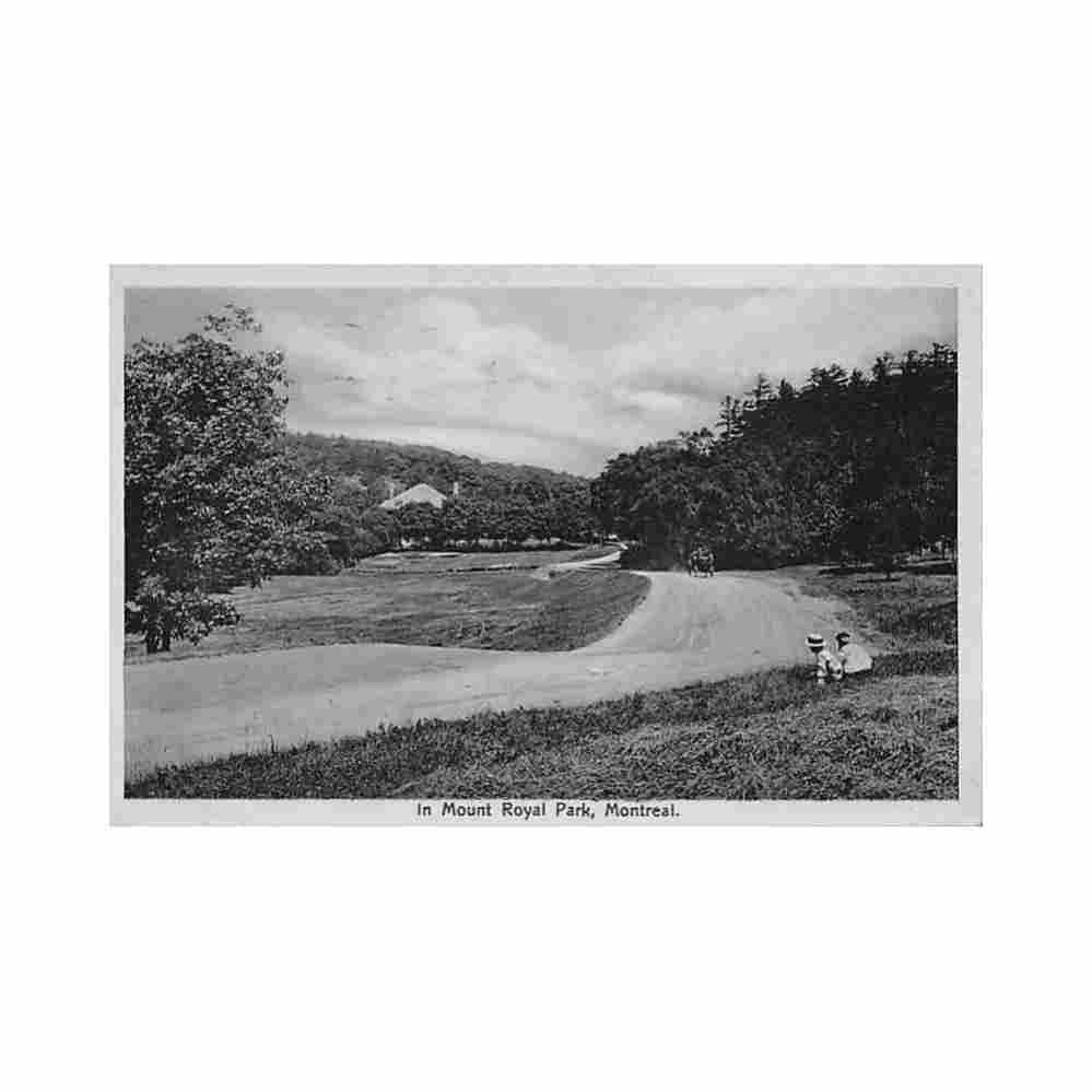 canada montreal pq in mount royal park ed the int stationery co Vintage A4 Photo Print