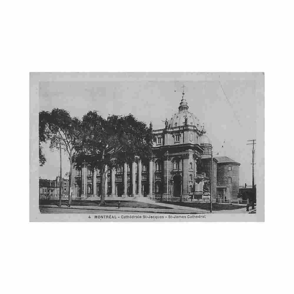 canada montreal qc cathedrale st jacques ed inconnu 4 Vintage A4 Photo Print