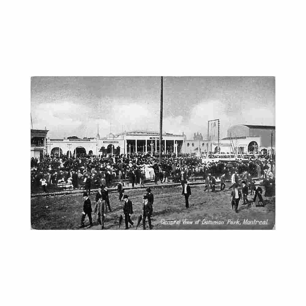 canada montreal qc general view of dominion park Vintage A4 Photo Print