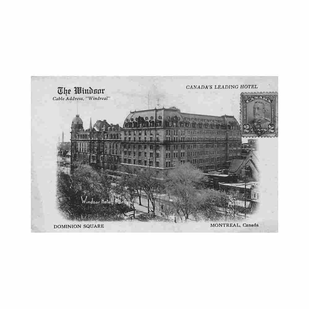 canada montreal qc hotel windsor dominion square rice studio ltd Vintage A4 Photo Print