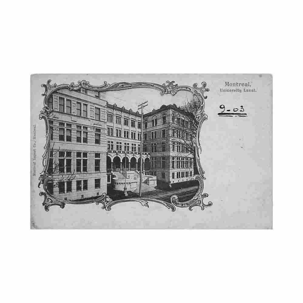 canada montreal qc university laval ed montreal import co Vintage A4 Photo Print