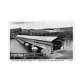 canada new richmond qc pont couvert carte ed nr 13 Vintage A4 Photo Print