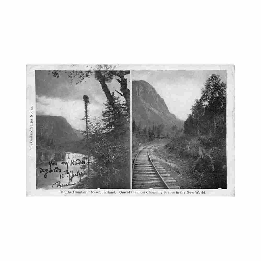 canada newfoundland on the humber the garland series 12 Vintage A4 Photo Print