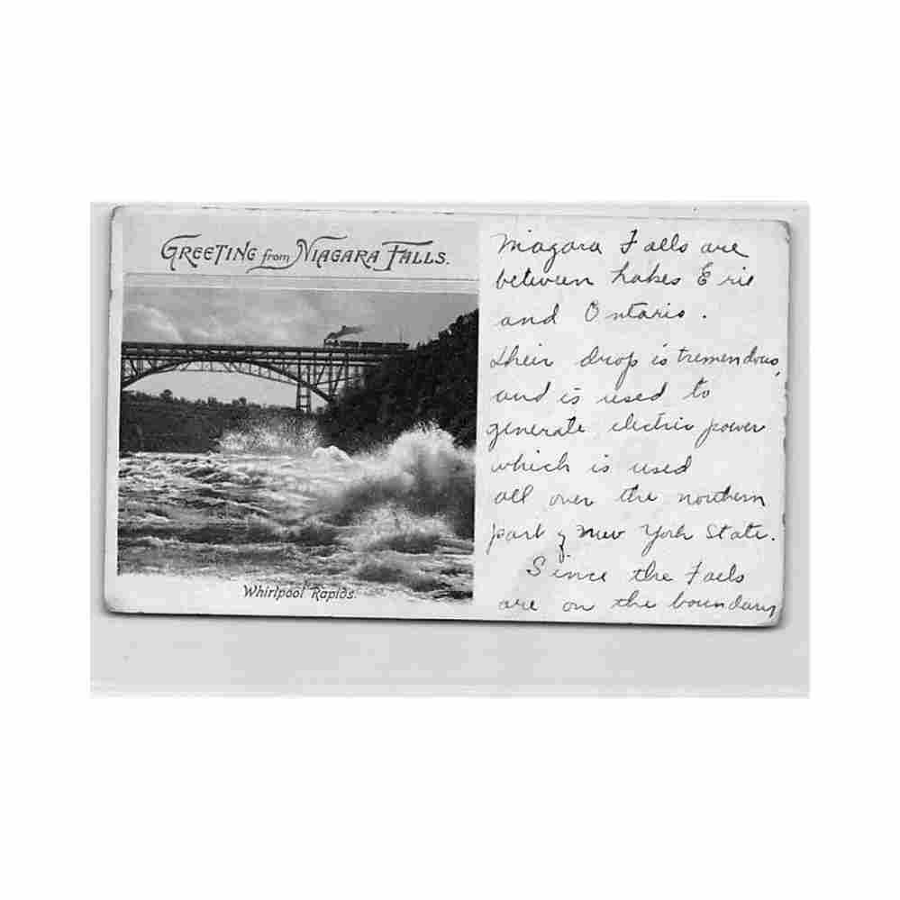 canada niagara falls on whirlpool rapids Vintage A4 Photo Print