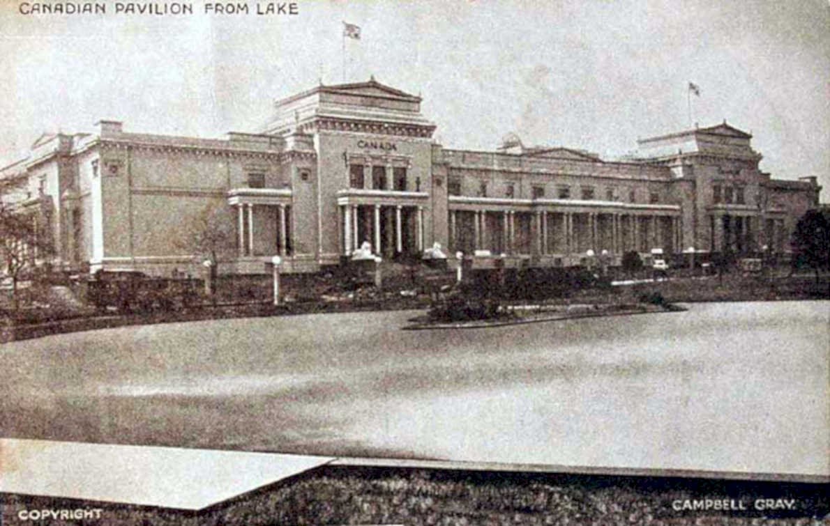 canada pavilion lakeVintage 1880s 1900s A4 Photo Print