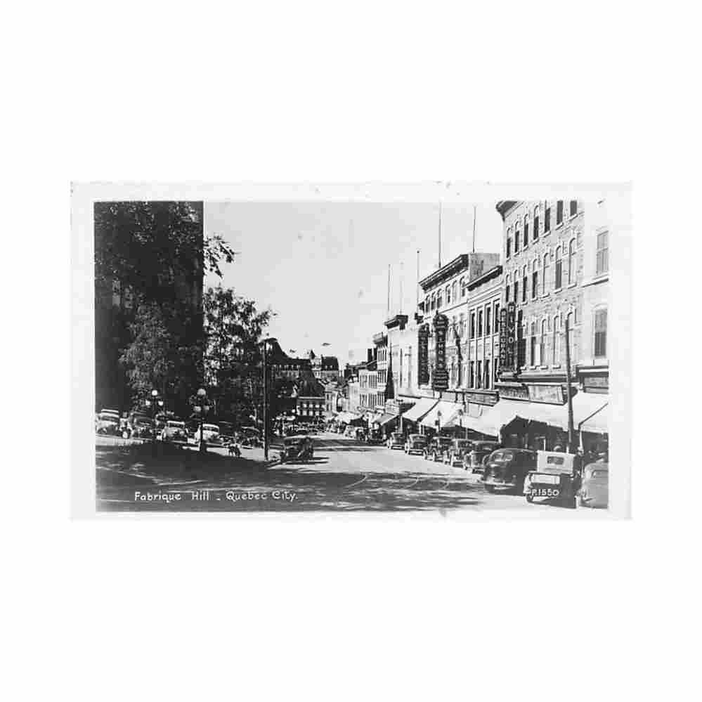 canada quebec fabrique hill carte ed associated screen news limited Vintage A4 Photo Print