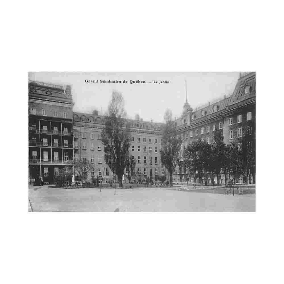 canada quebec grand seminaire le jardin Vintage A4 Photo Print