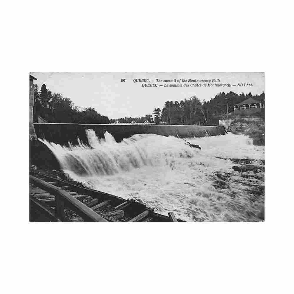 canada quebec le sommet des chutes de montmorency ed nd phot neurdein 197 Vintage A4 Photo Print