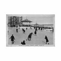 canada quebec skating on dufferin terrace ed p e co Vintage A4 Photo Print