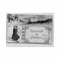 canada quebec souvenir de carte avec depliant complet edmontreal import co Vintage A4 Photo Print