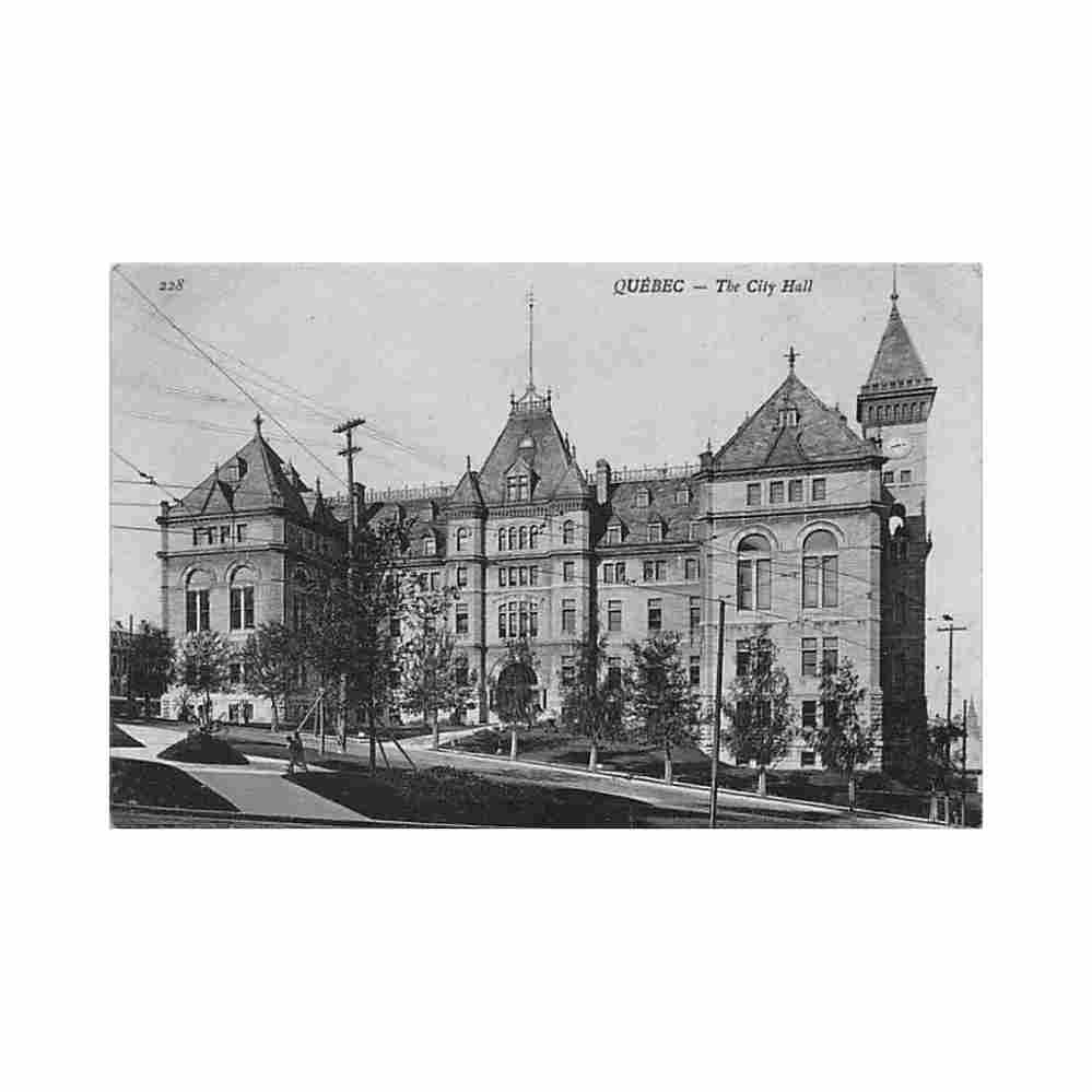 canada quebec the city hall ed nd phot neurdein 228 Vintage A4 Photo Print