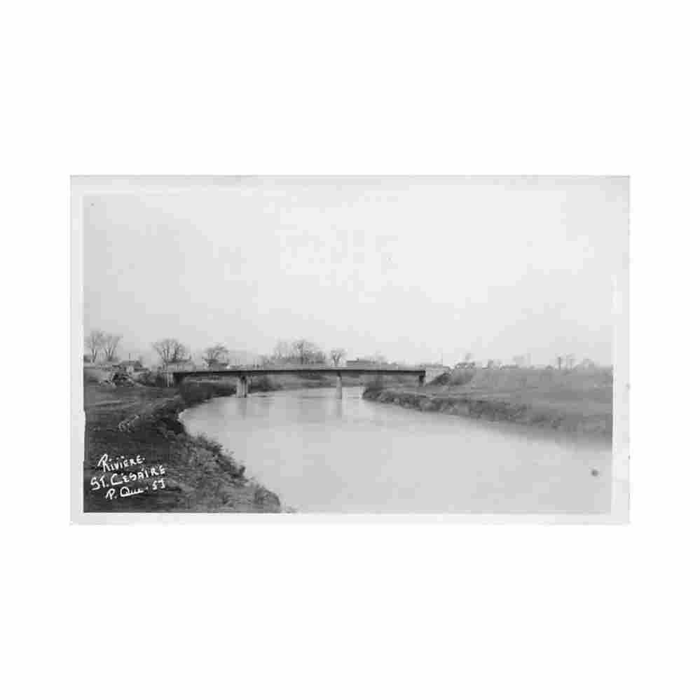 canada saint cesaire qc la riviere carte edmichel 51 Vintage A4 Photo Print