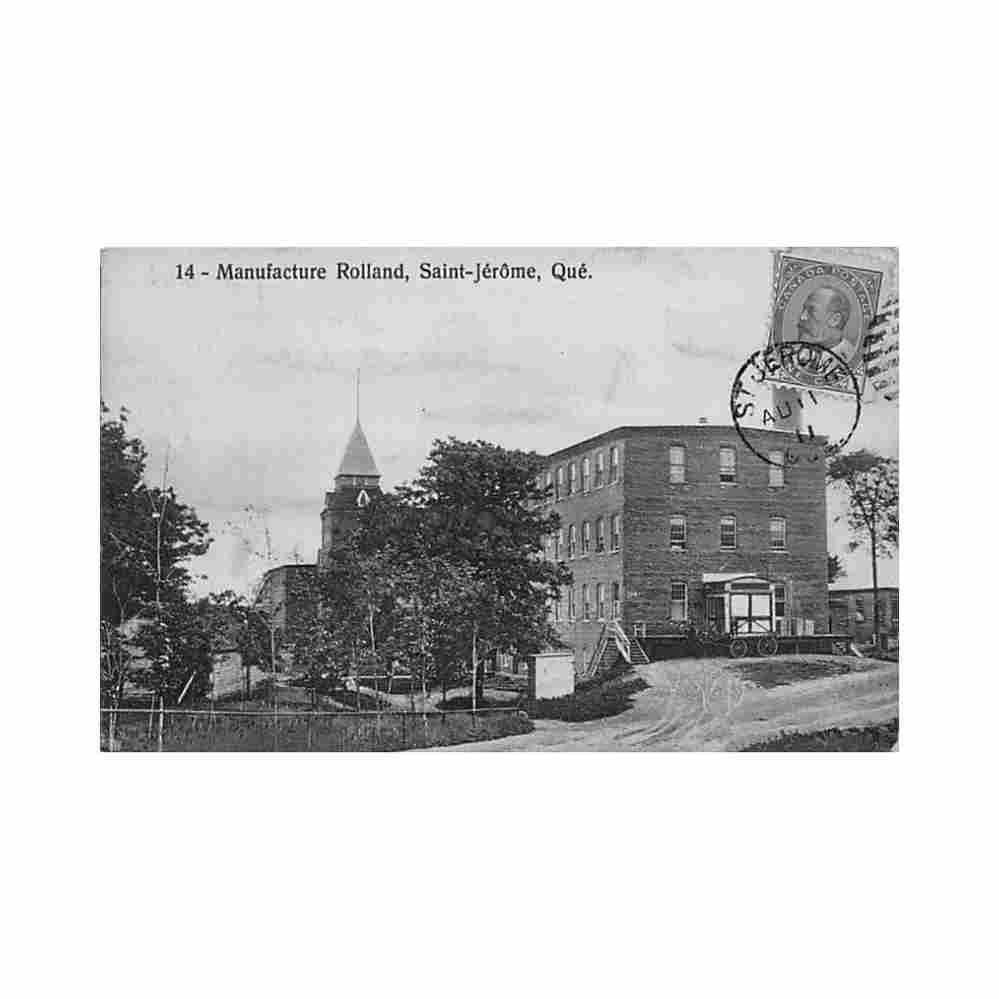canada saint jerome qc manufacture rolland usine de pates et papiers edla librairie prevost Vintage A4 Photo Print
