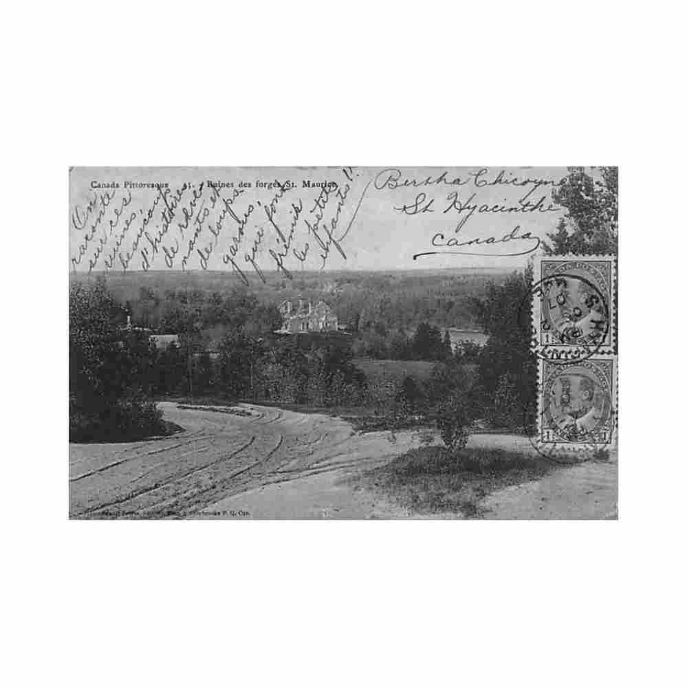 canada saint maurice qc ruines des forges Vintage A4 Photo Print
